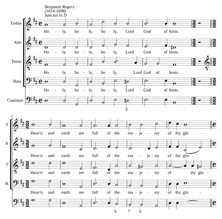 Sanctus in D