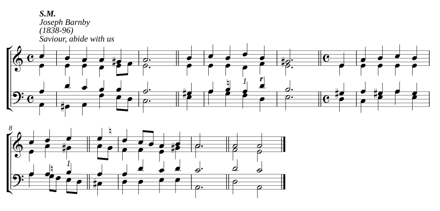 Saviour, abide with us