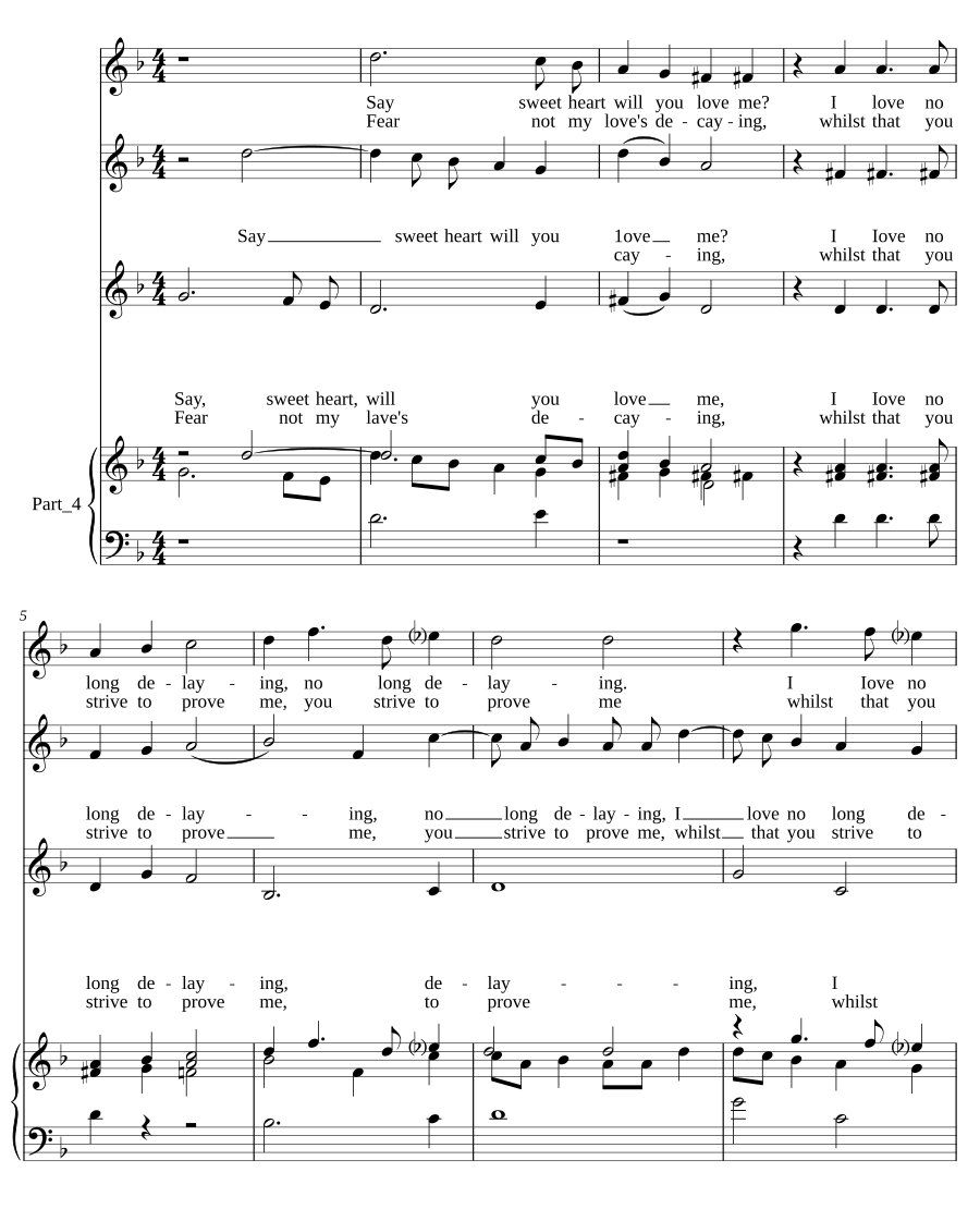 Say, wanton, will you love me?