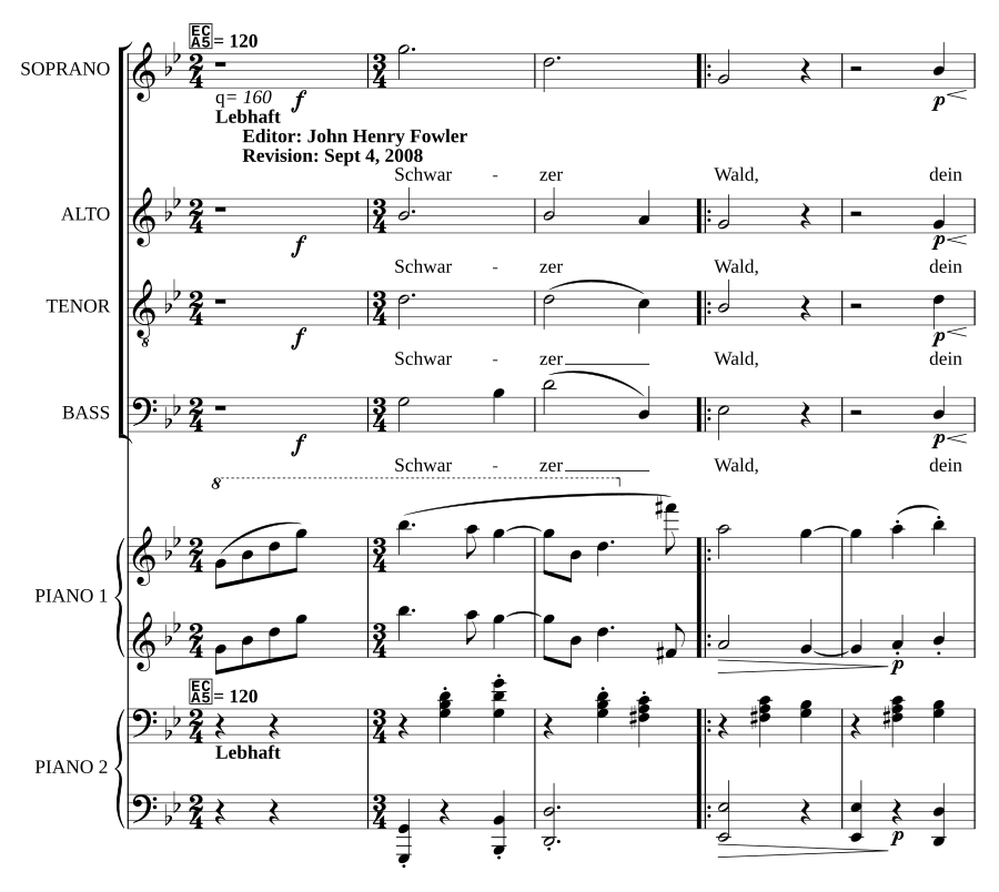 Schwarzer Wald, Op. 65, No. 12