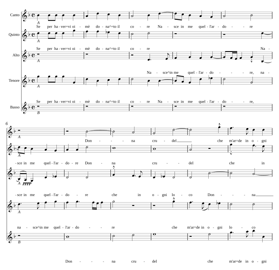 Se per havervi oimè