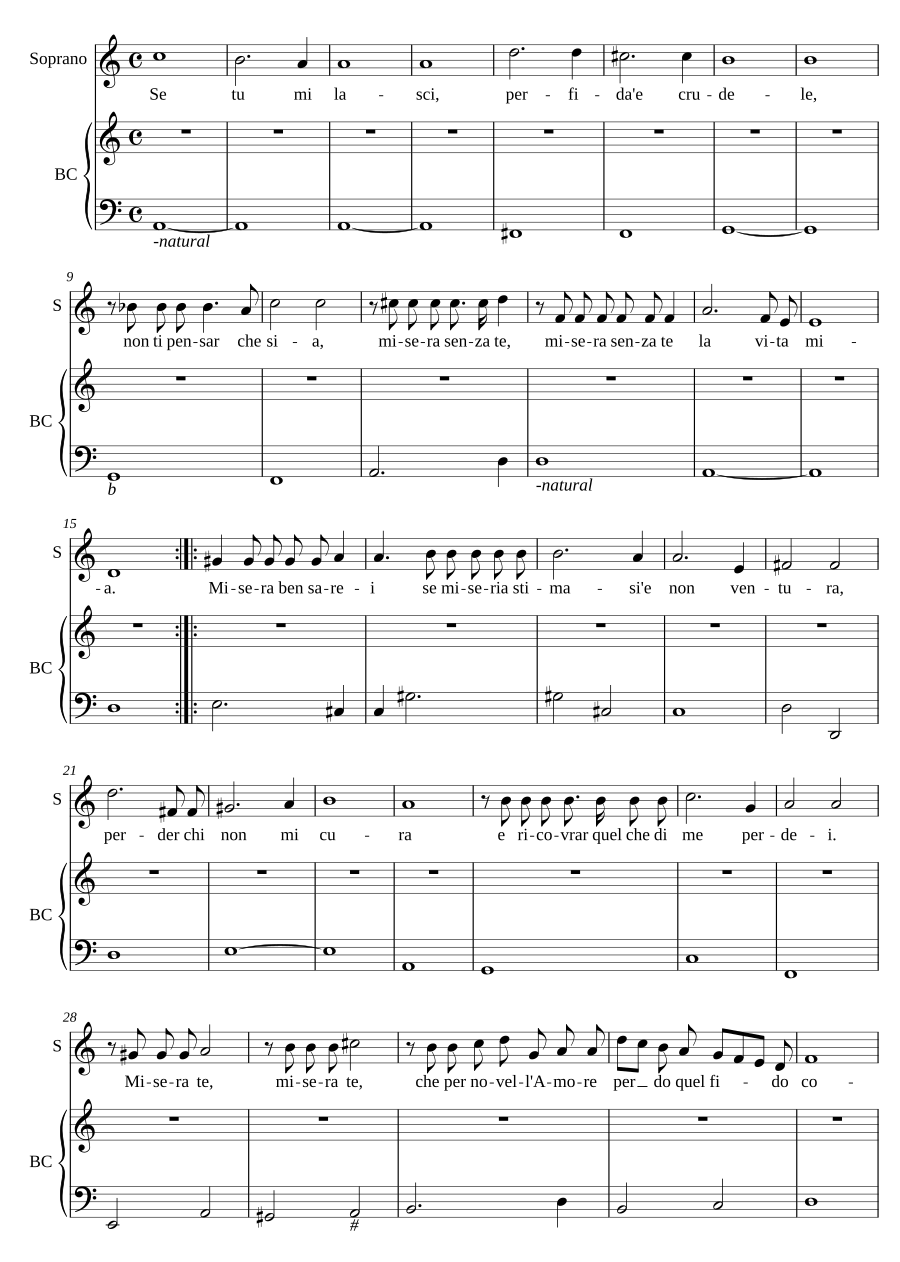 Se tu mi lasci