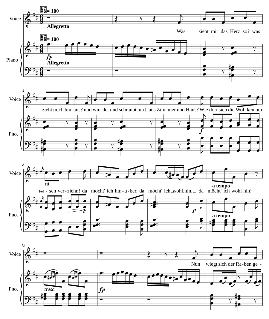 Sehnsucht, Op. 83 No. 2