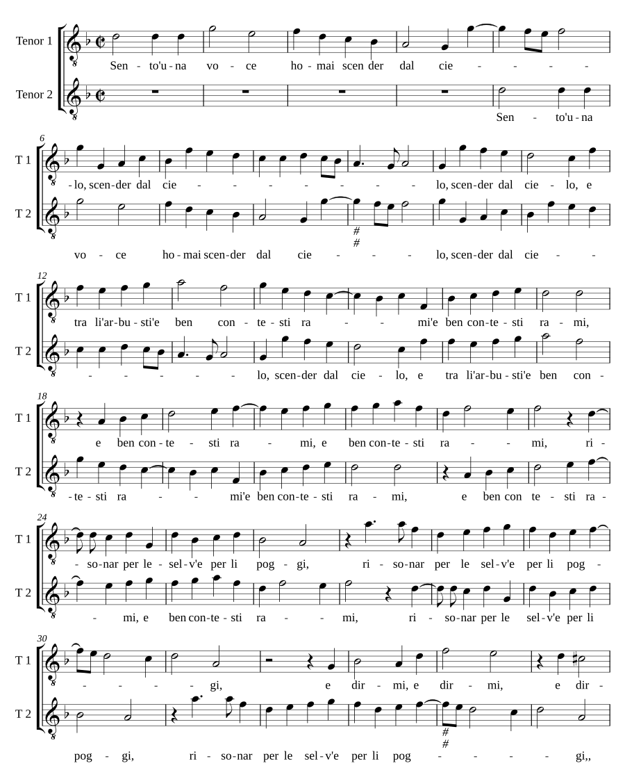 Sento una voce
