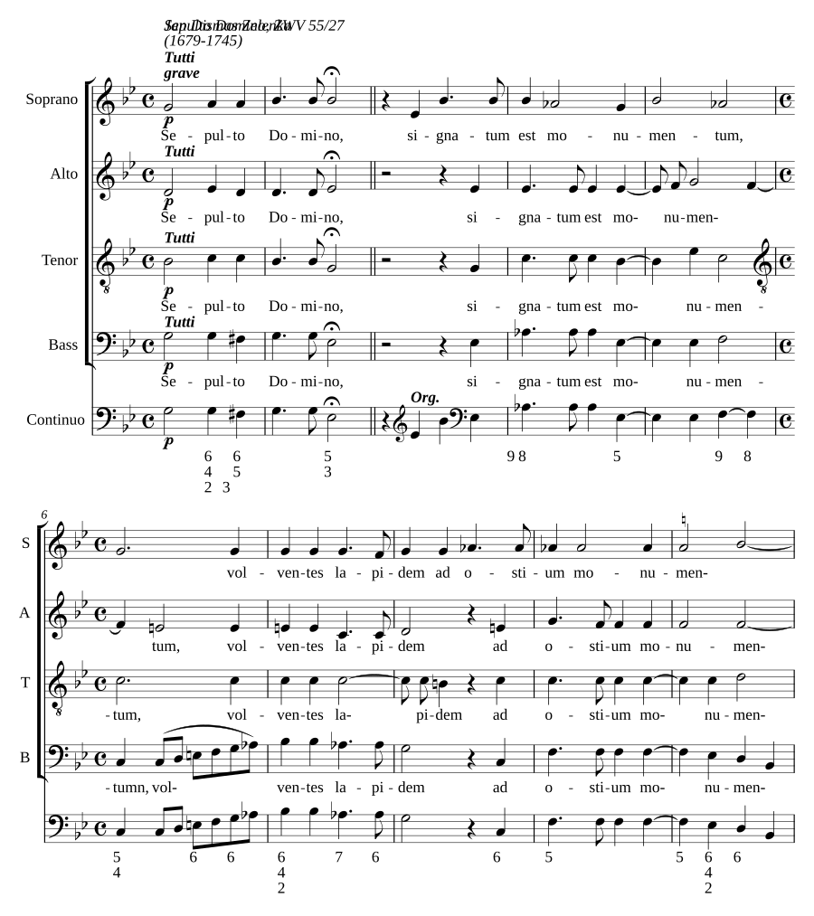 Sepulto Domino, ZWV 55:27