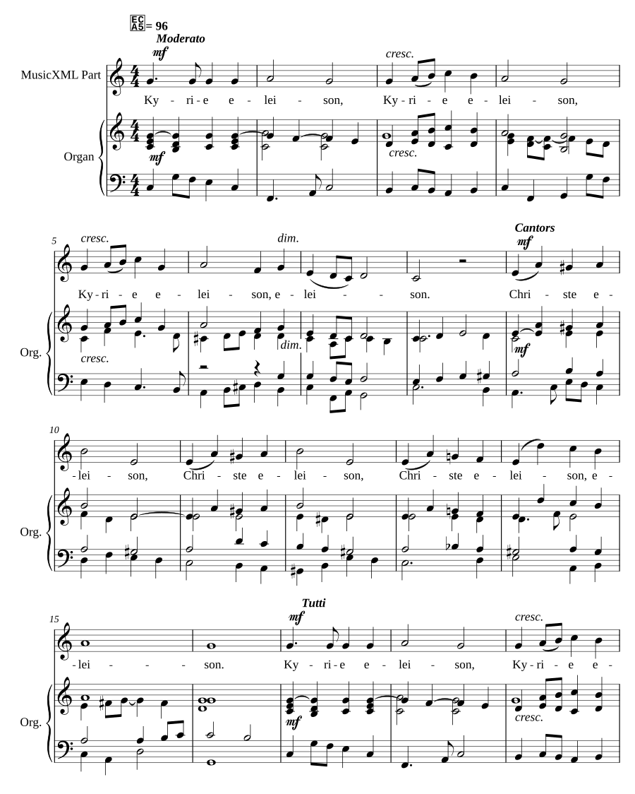 Short Mass in C