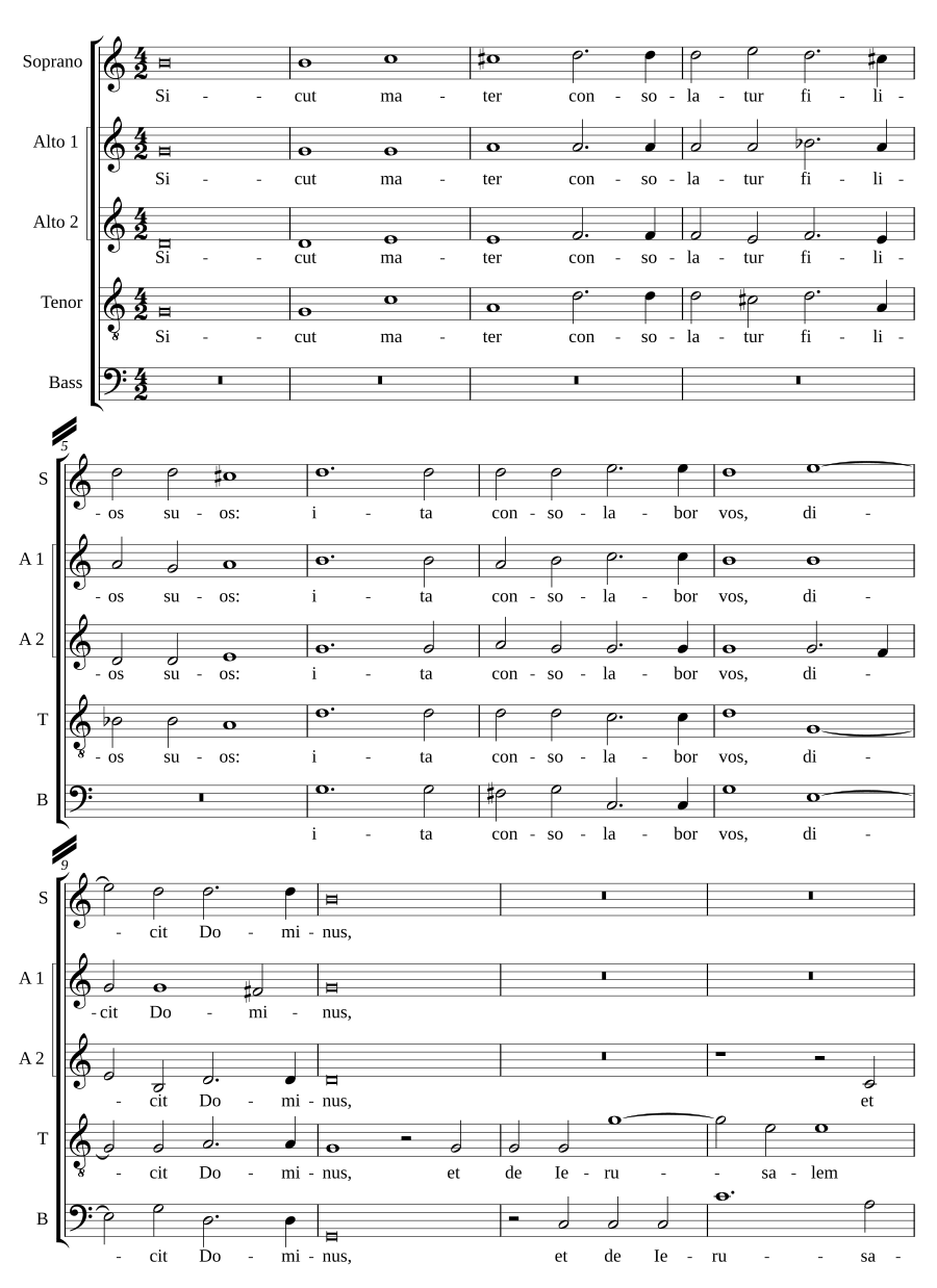 Sicut mater consolatur