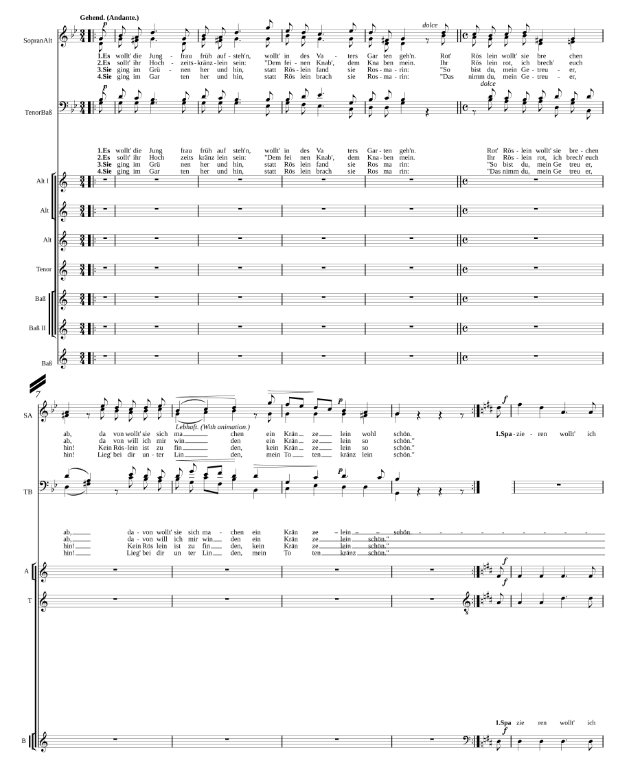 Sieben Lieder, Op. 62