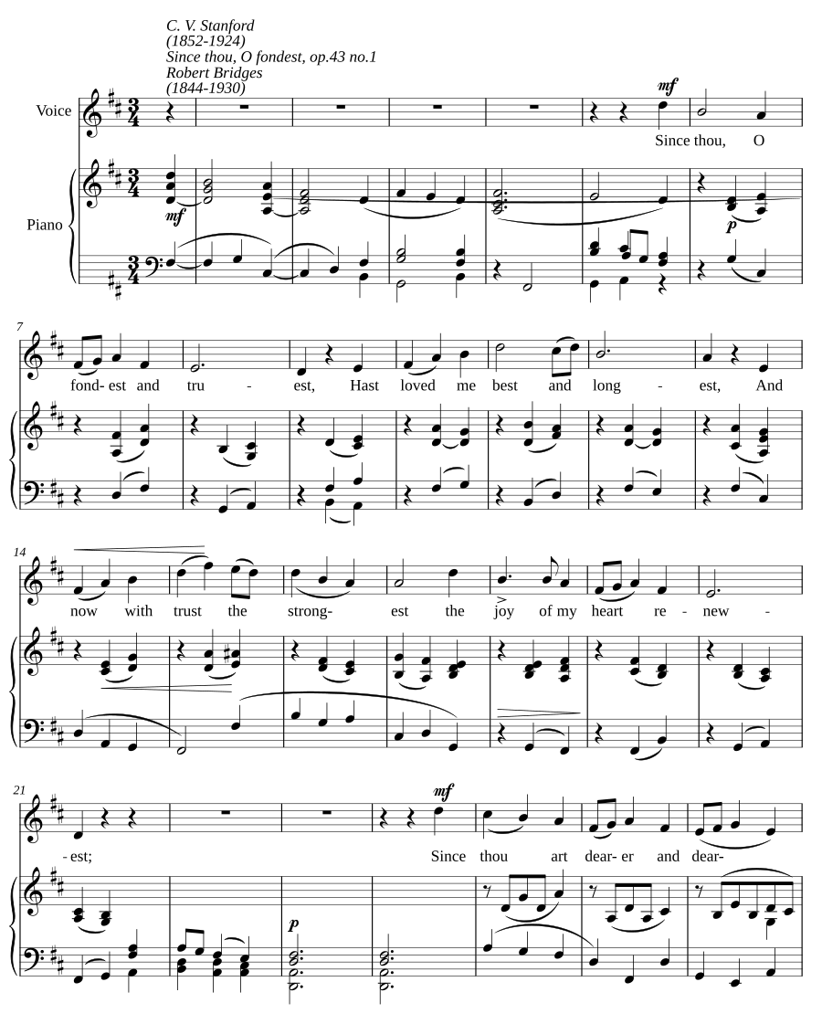Since thou, O fondest