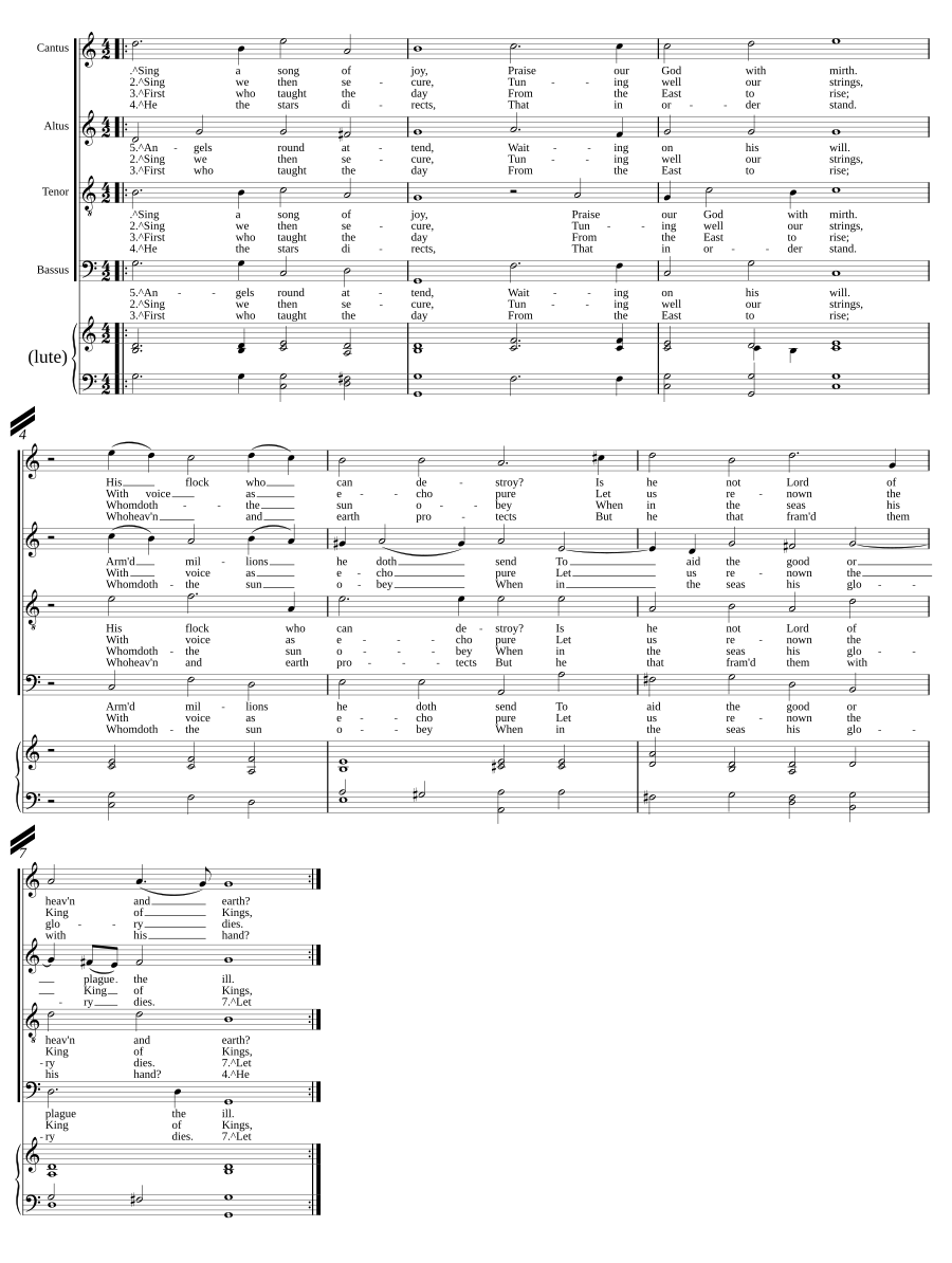 Sing a song of joy