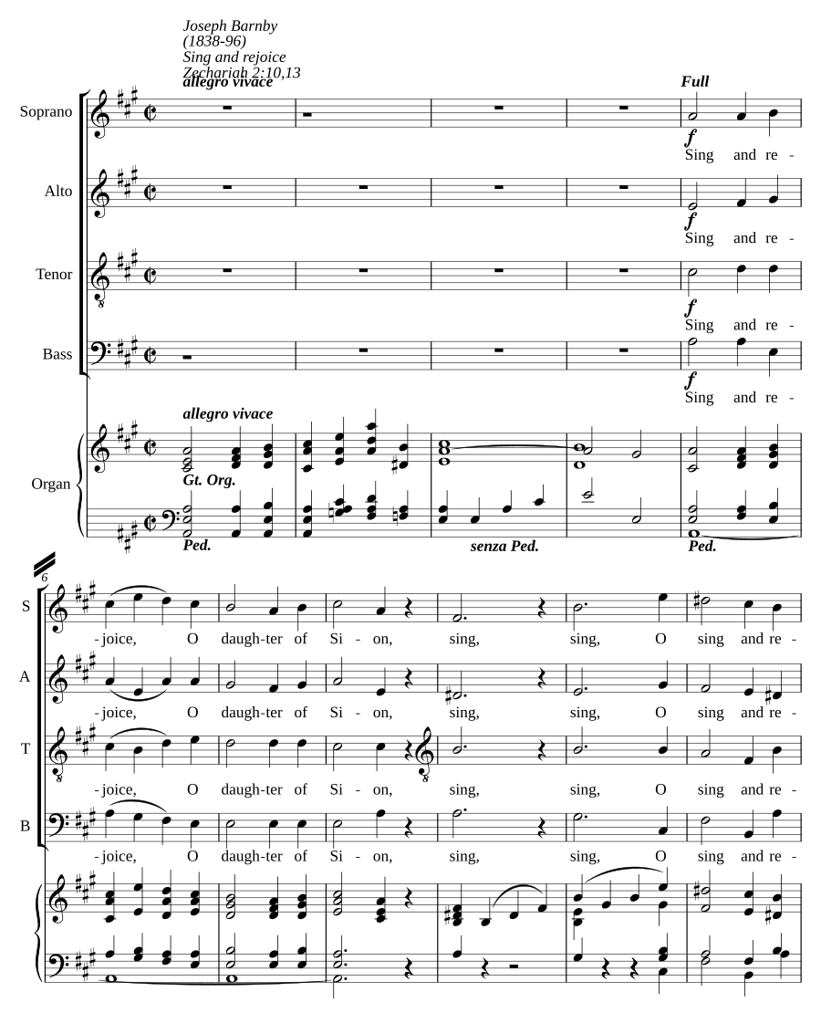 Sing and rejoice