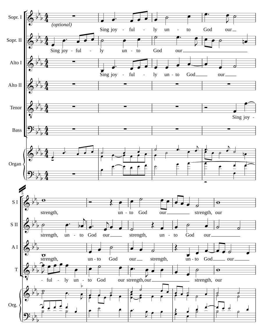 Sing joyfully