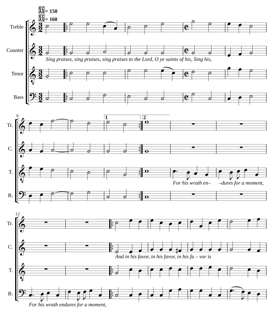 Sing praises to the Lord