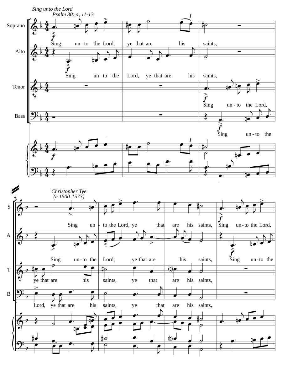 Sing unto the Lord
