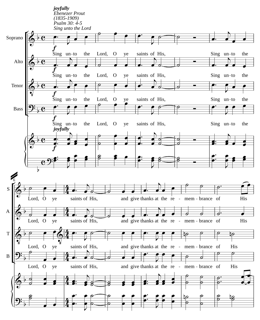 Sing unto the Lord