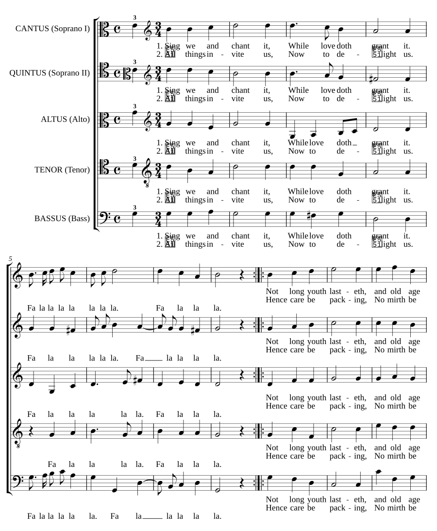 Sing we and chant it