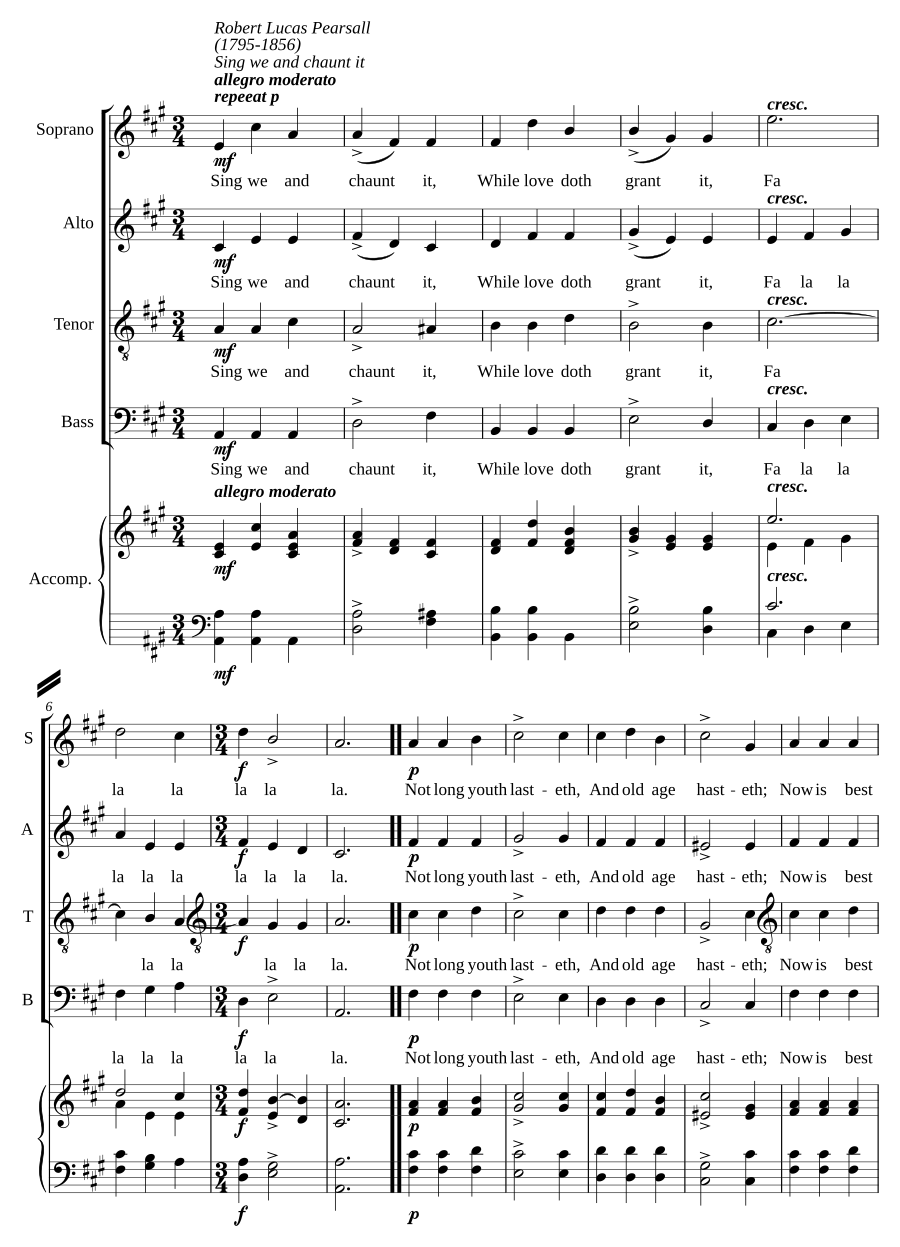 Sing we and chaunt it a 4