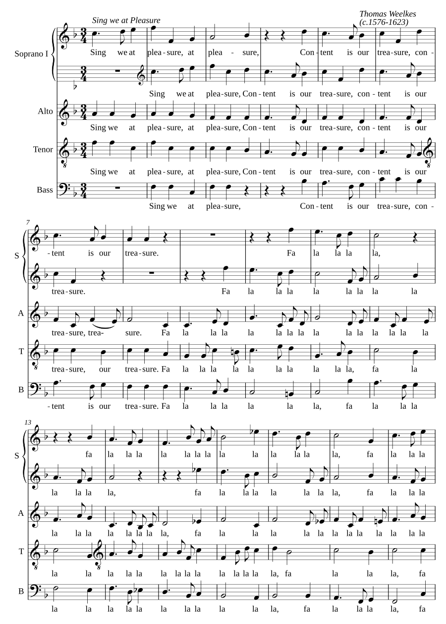Sing we at pleasure