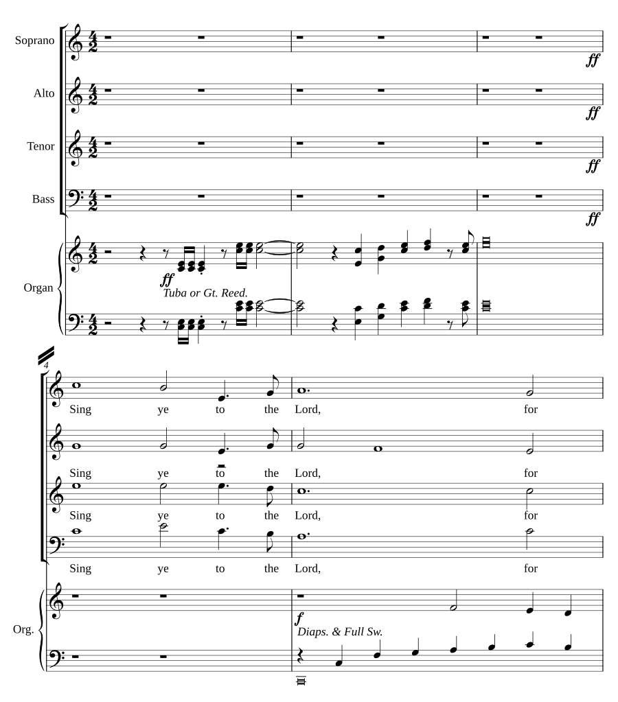 Sing ye to the Lord