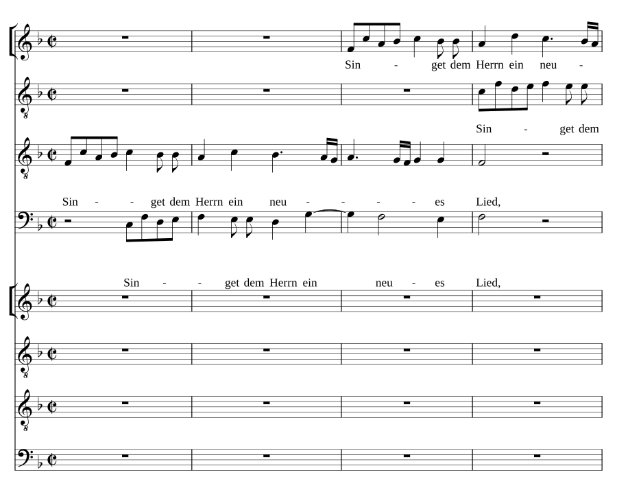 Singet dem Herrn ein neues Lied (Psalm 98), SWV 35