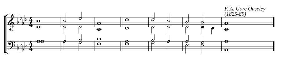 Single chant in A flat major