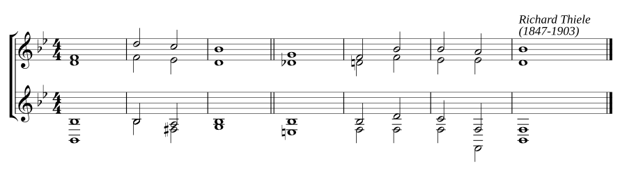 Single chant in B flat major