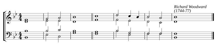 Single chant in B flat major