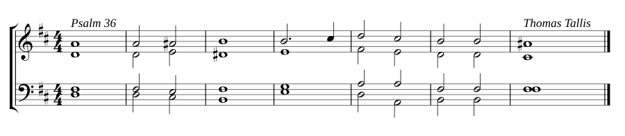Single chant in B minor