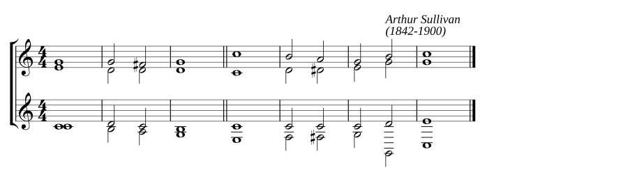 Single chant in C major