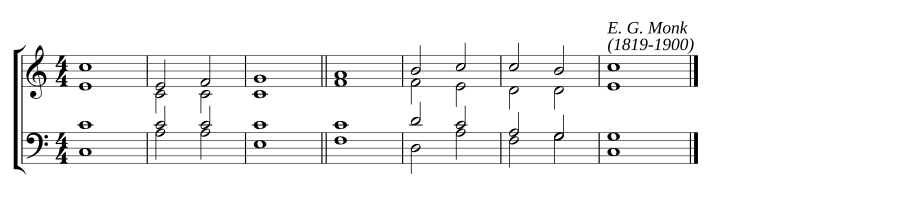Single chant in C major