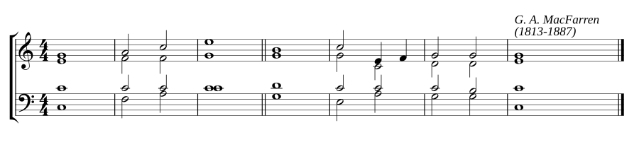 Single chant in C major