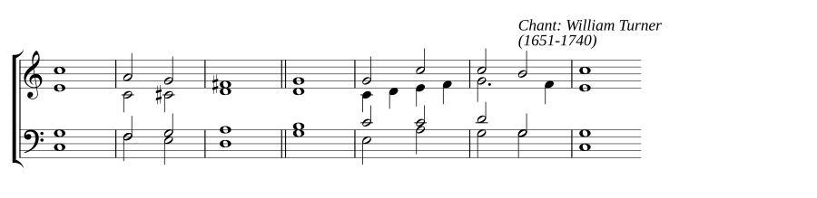 Single chant in C major