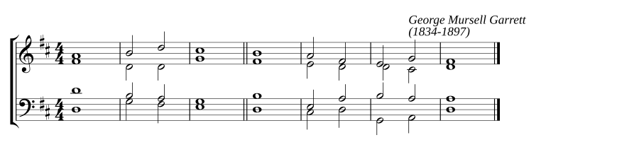 Single chant in D major
