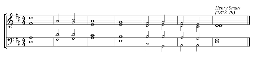Single chant in D major