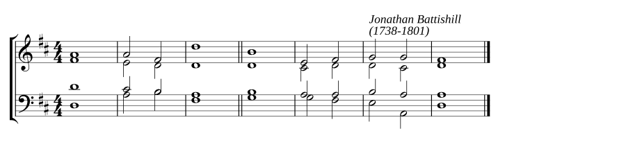 Single chant in D major