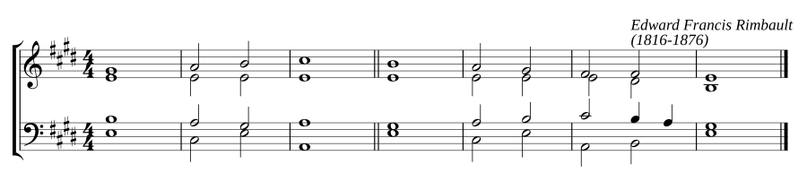Single chant in E major