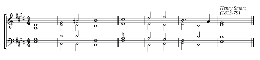 Single chant in E major