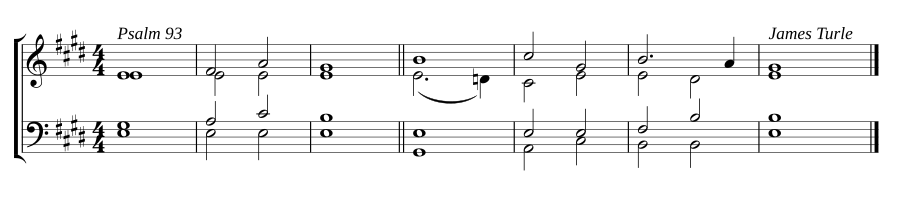 Single chant in E major