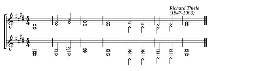 Single chant in E major