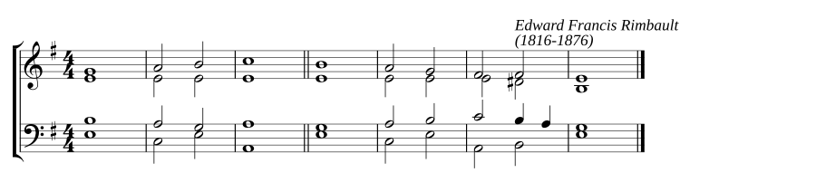 Single chant in E minor