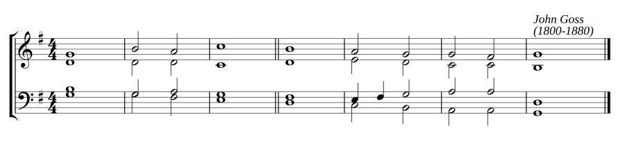 Single chant in G major