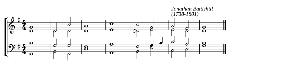 Single chant in G major