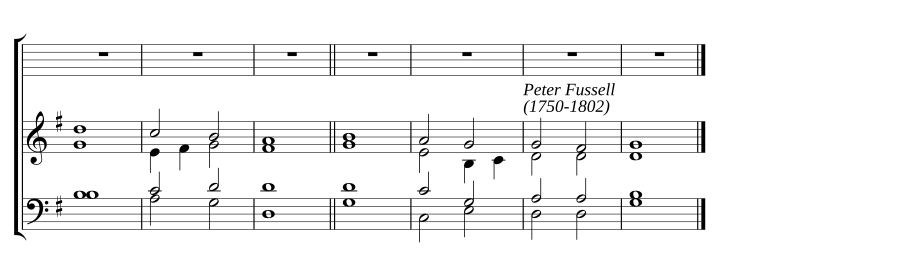 Single chant in G major