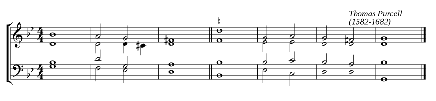 Single chant in G minor