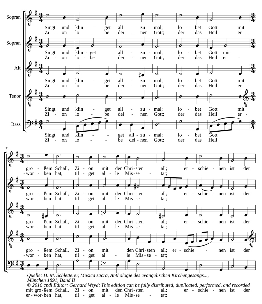 Singt und klinget allzumal