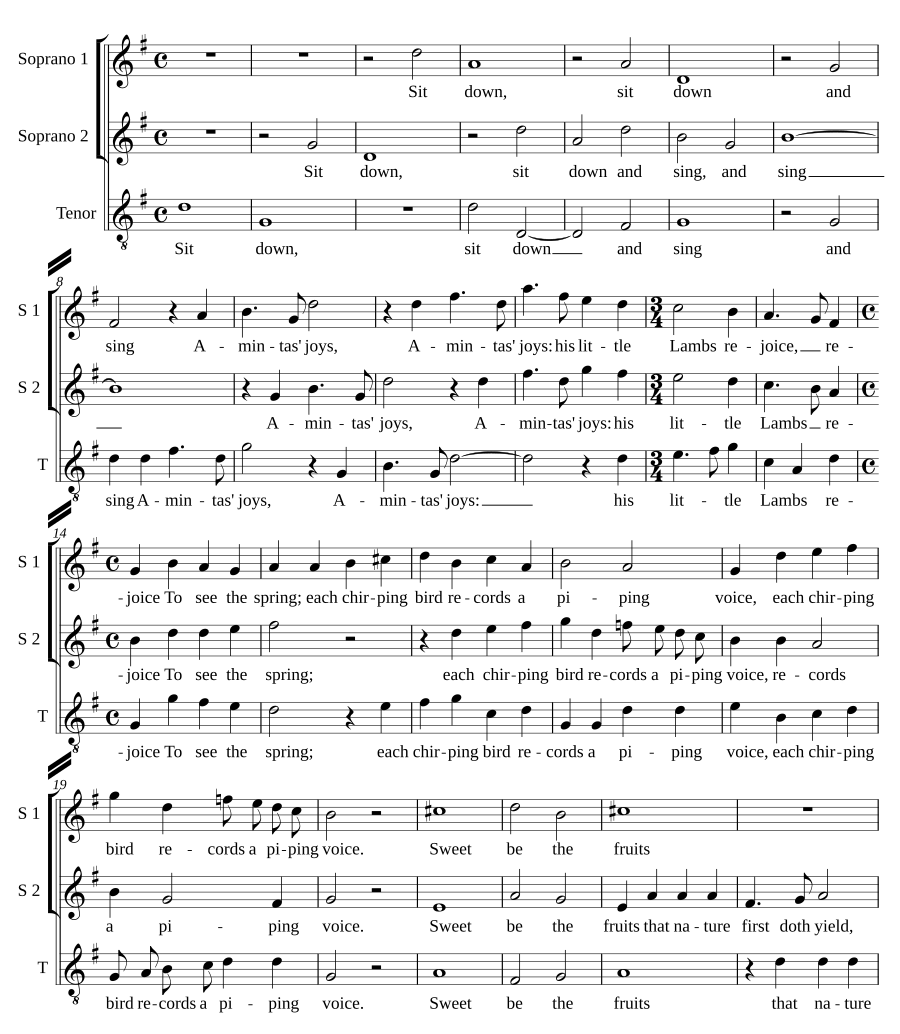 Sit down and sing