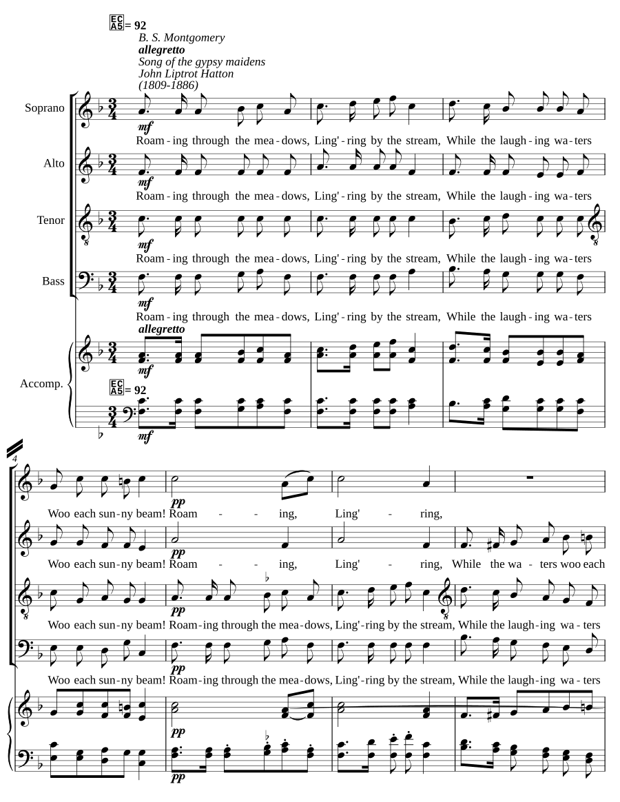 Song of the gypsy maidens