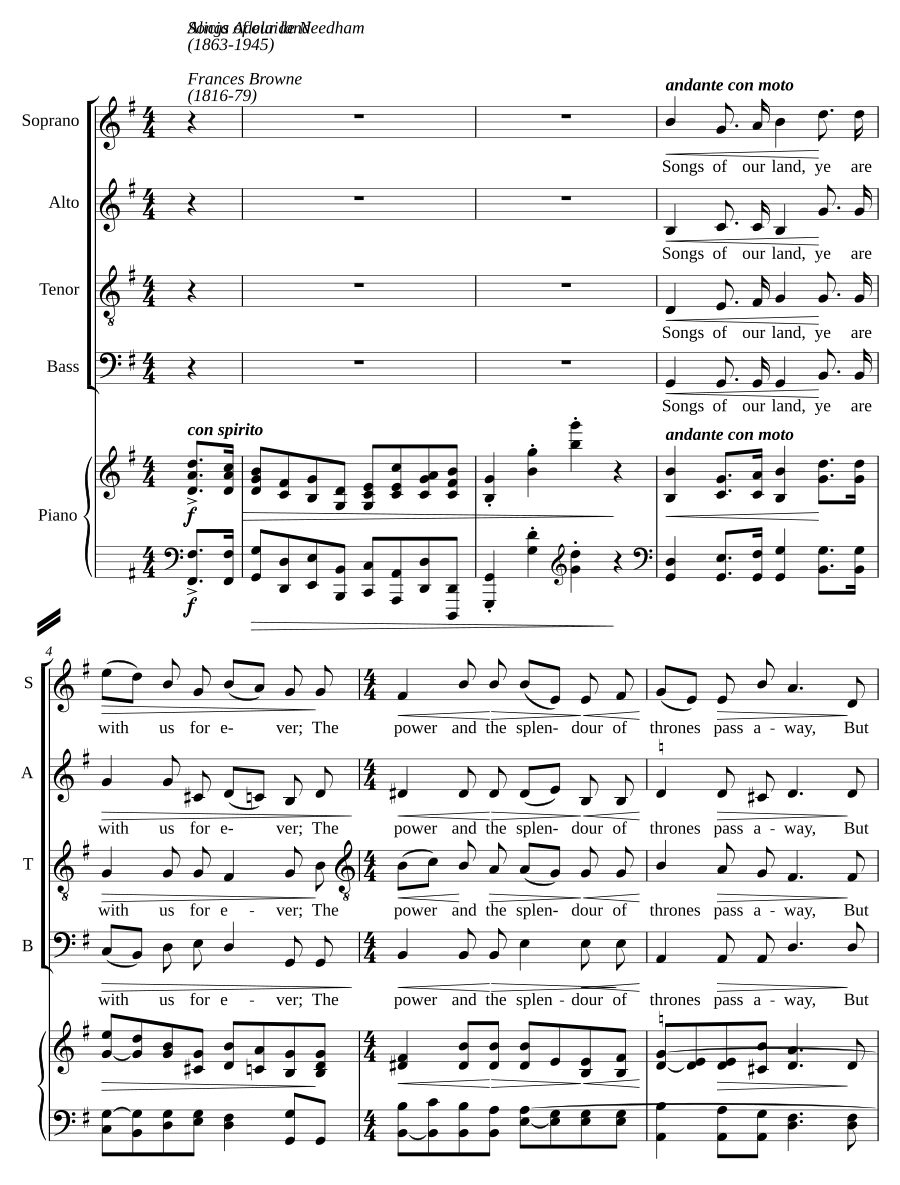 Songs of our land