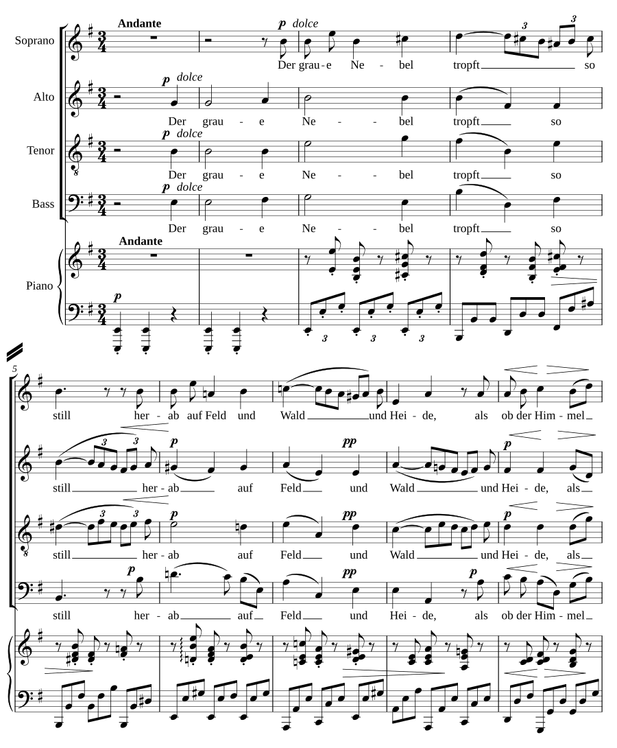 Spätherbst, Op. 92, No. 2