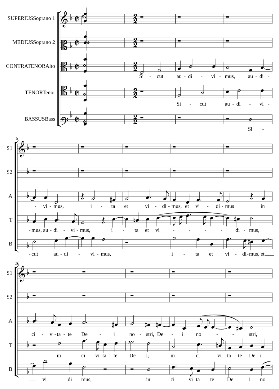 Suscepimus Deus - Sicut audivimus